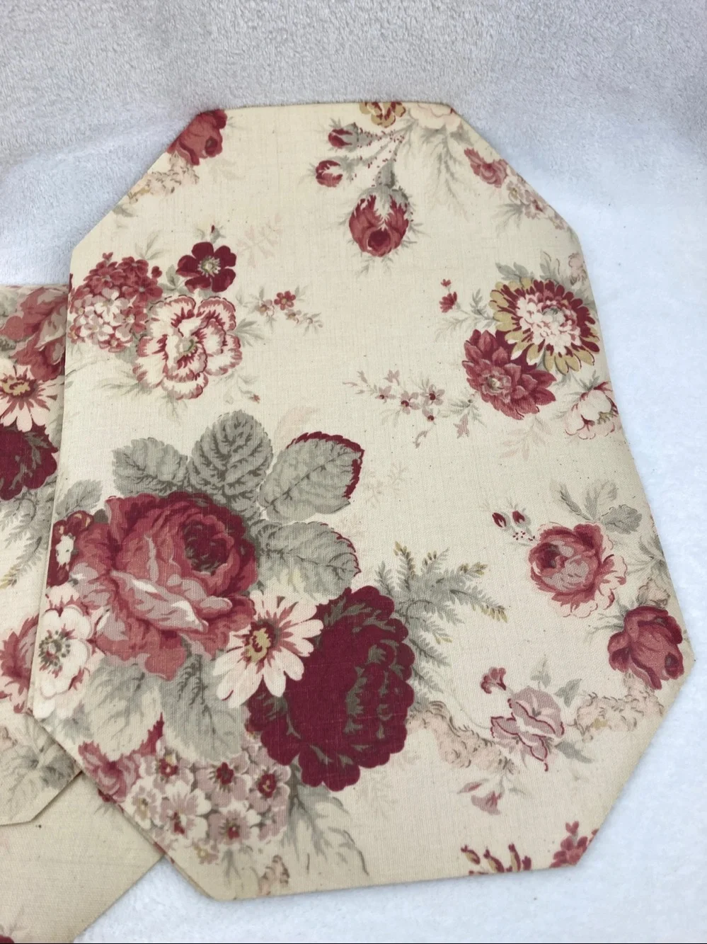 Waverly Norfolk Rose Placemats & Napkins Set of 4 Shabby Chic Farmhouse